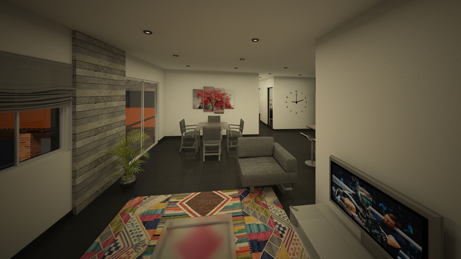 Render Interior del departamento