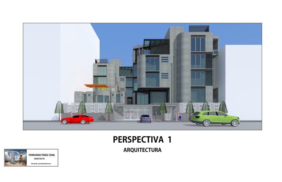 Render Perspectiva Exterior Frontal