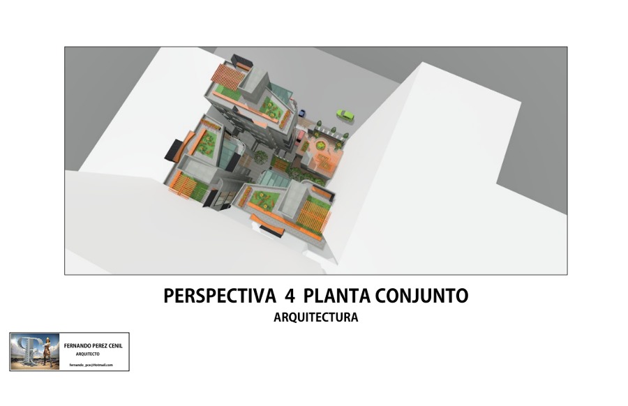 Render Perspectiva Superior del Conjunto