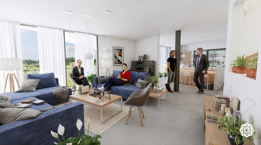 Render, sala de estar