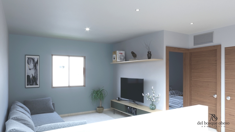 Render sala de Tv