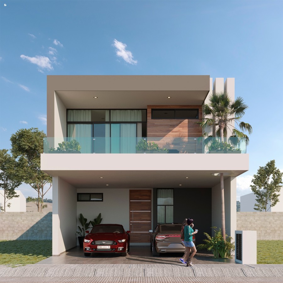 Renderizado de exteriores, fachada