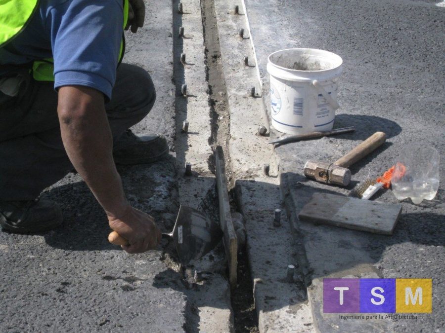 Reparacion de fisuras o juntas