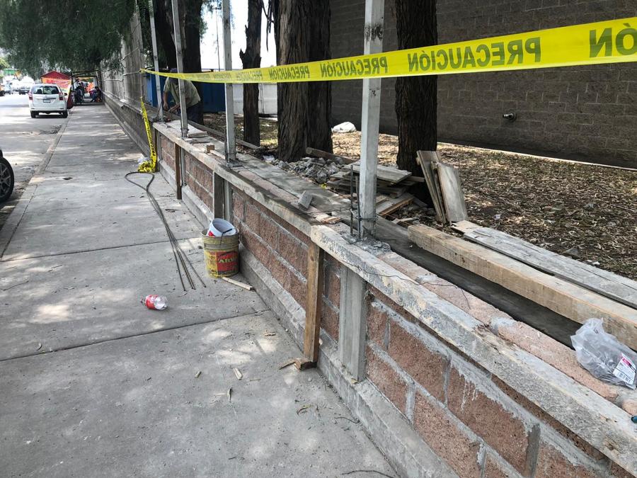 REPARACION DE MURO CON MALLA