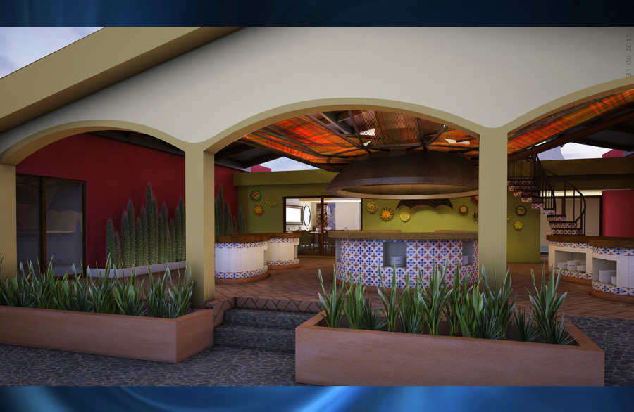 Restaurante La Parrilla Paseos de Montejo Merida Yucatan Terraza