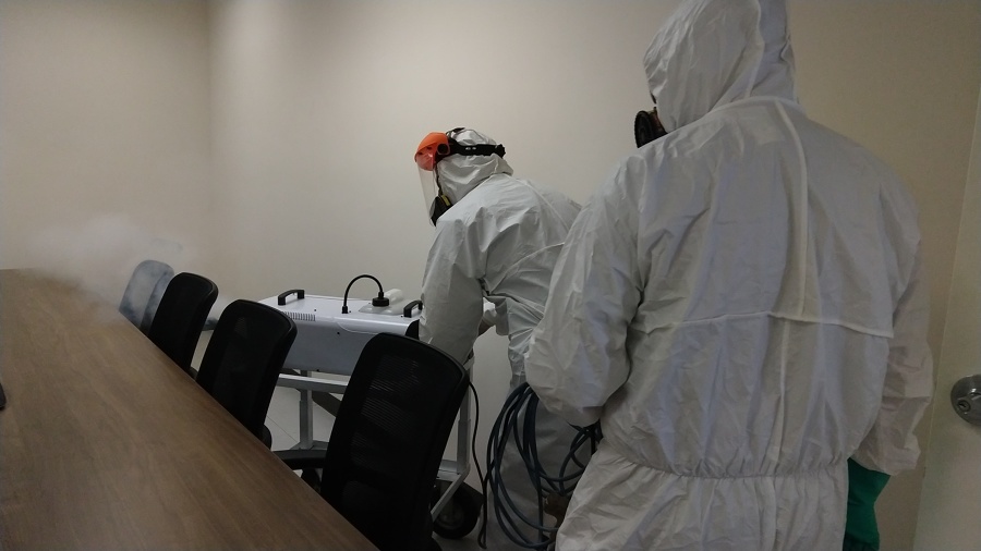 Sanitización Sala de juntas