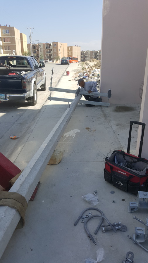 se comienza a vestir el poste