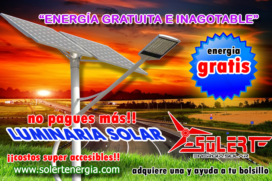 SOLERT Luminarias solares
