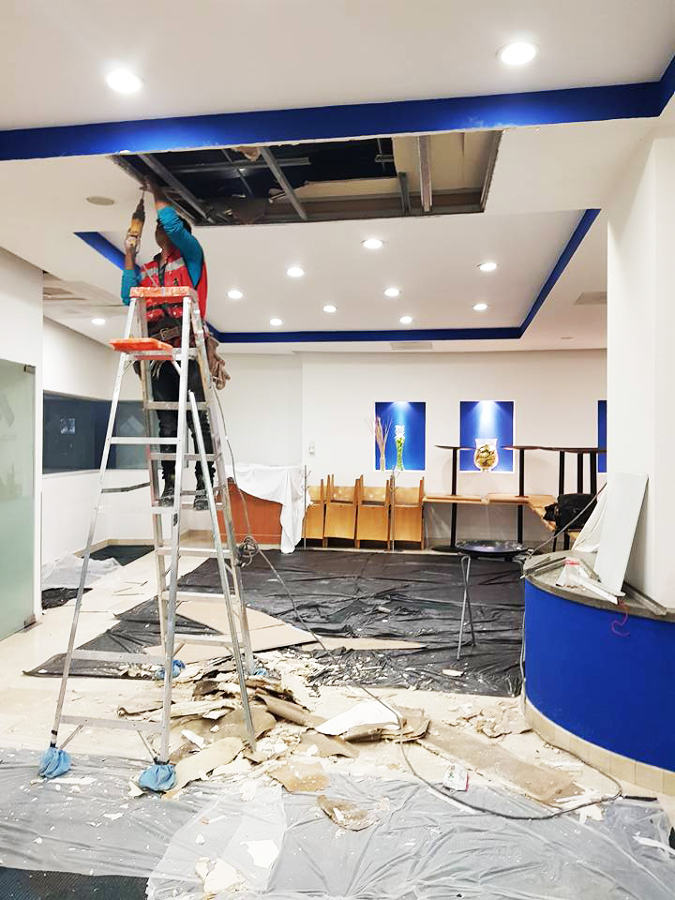 Tablaroca en interiores