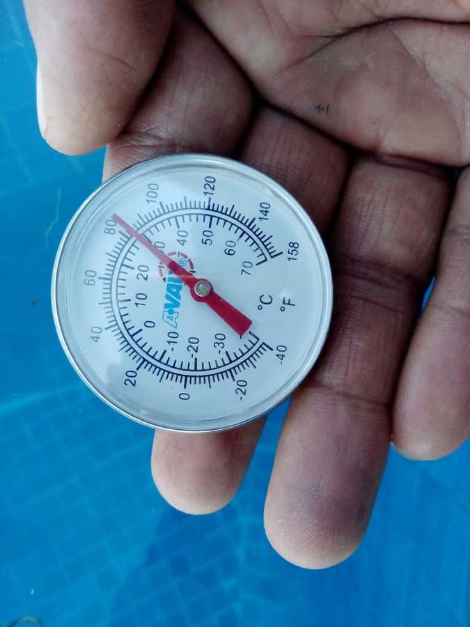 Temperatura con colectores solares