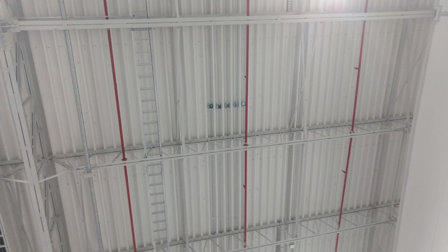 Tendido de tubos para alimentar oficinas