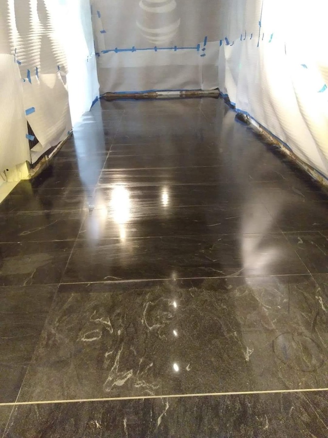 Foto: Colocación de Mármol en Piso de Marmolero O Colocación En General