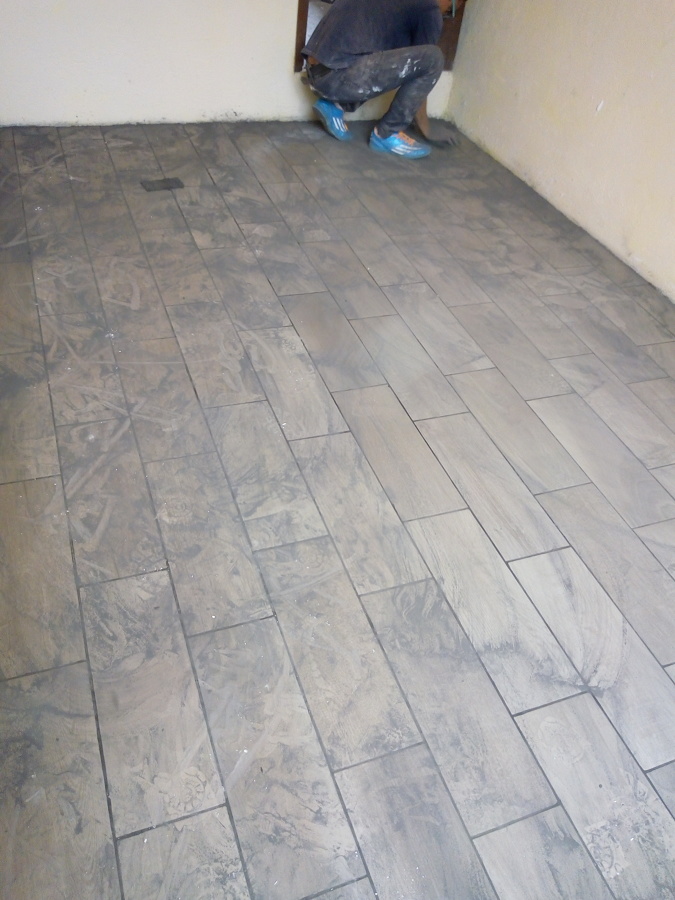 Terminando la colocación