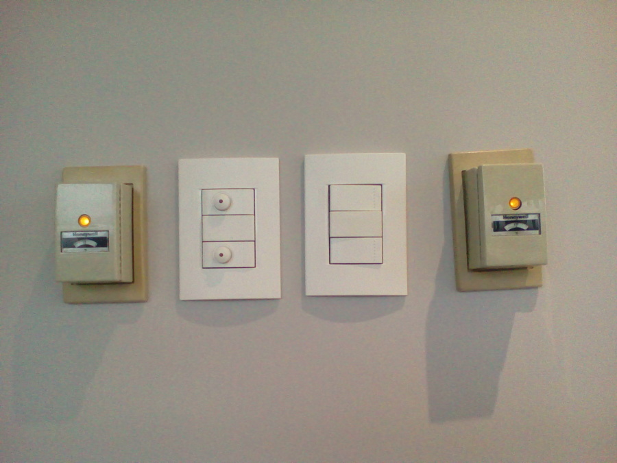 Termostatos, dimmer y apagadores sencillos