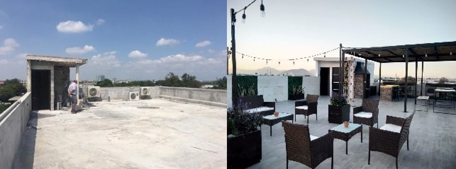 Terraza Antes y Después