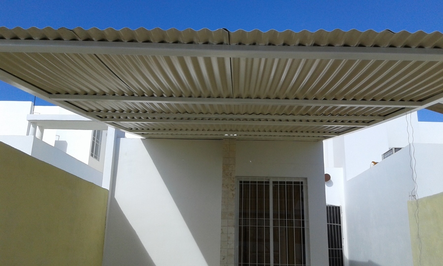 tinglado de perfil 2x2 lamina fibra