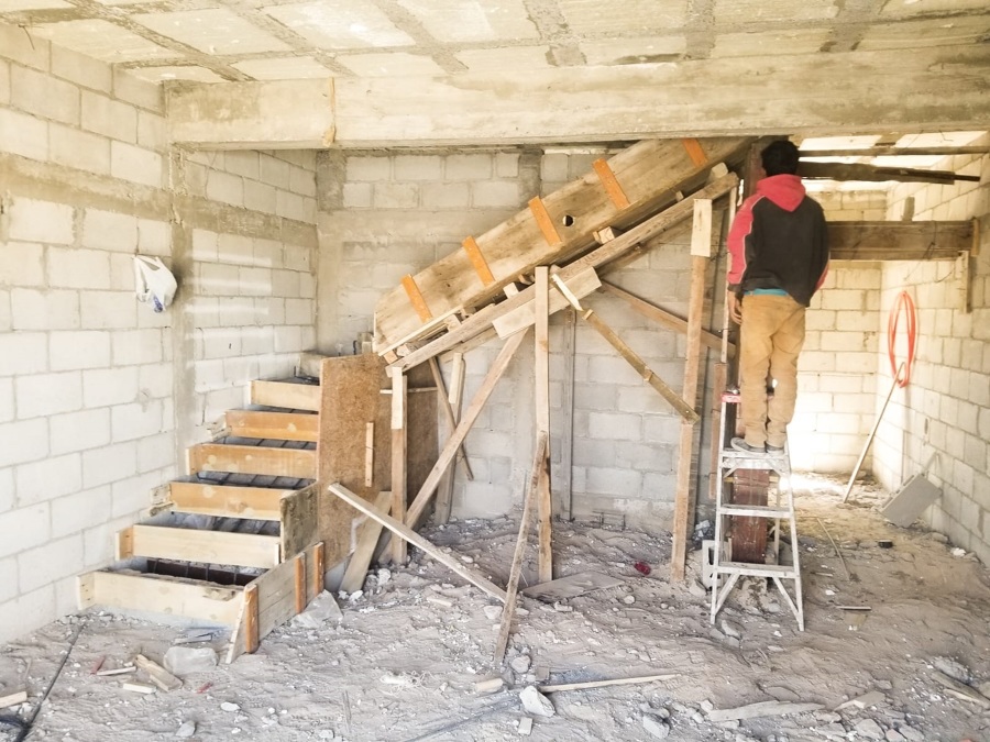 Trabajo trazado de escalera
