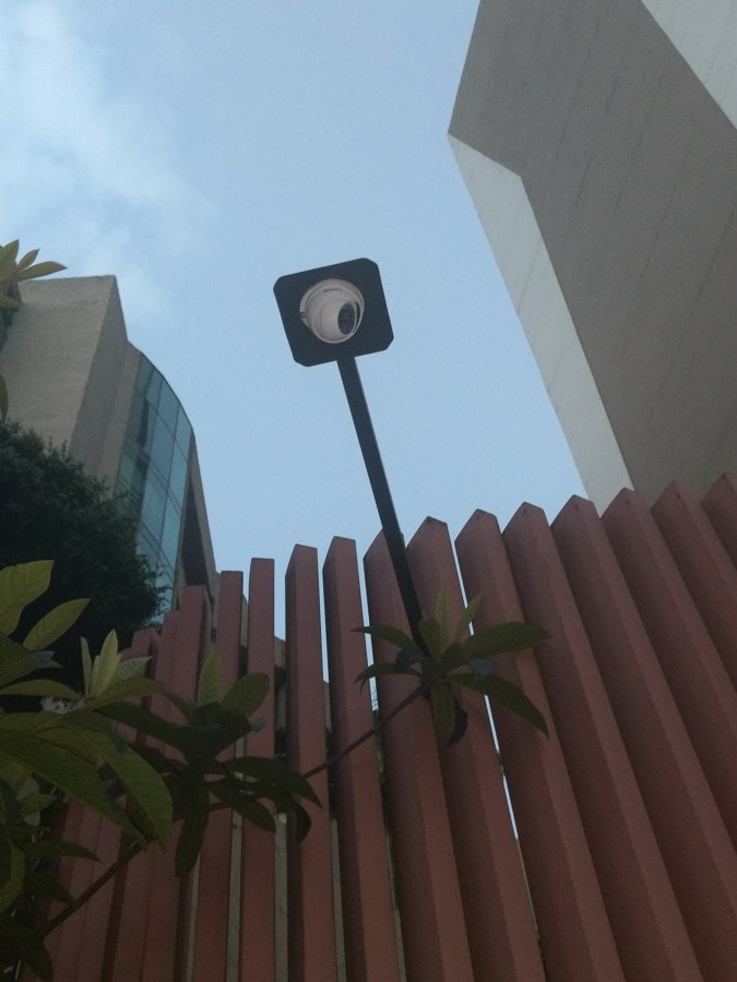 Vigilando calle principal