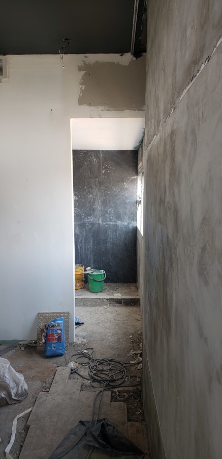 Vista baño en proceso