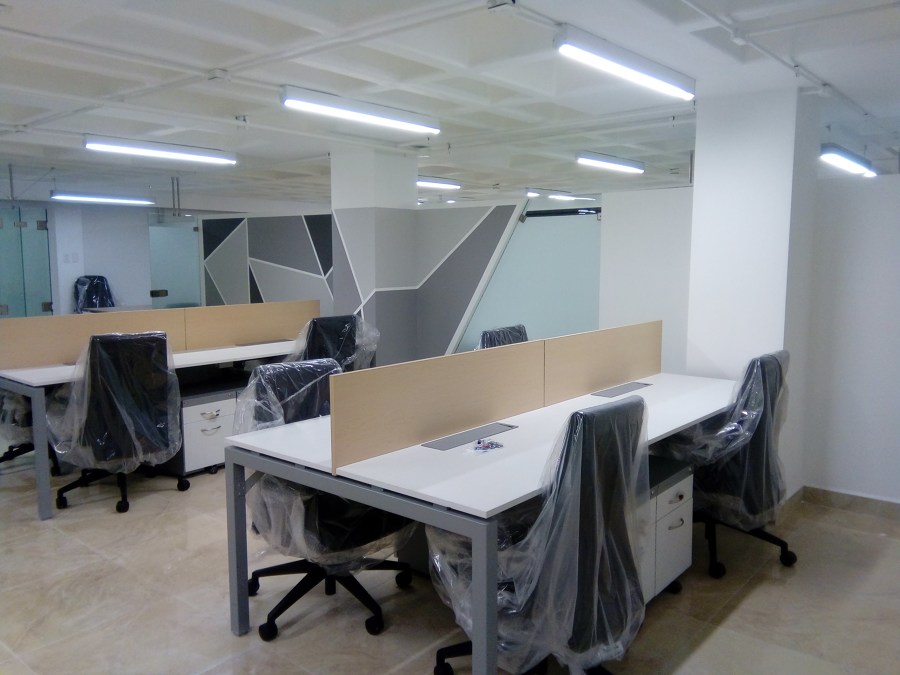 Vista de distribución de muebles