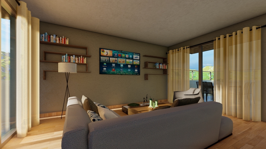 Vista de estancia en tercer piso