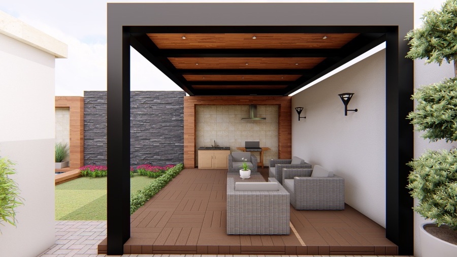 Vista de pérgola