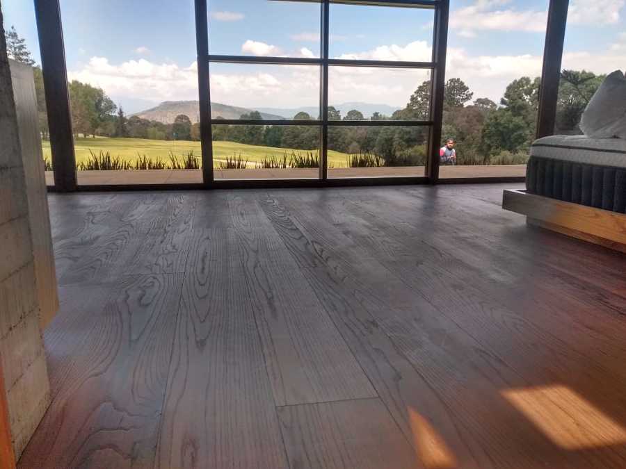 Vista de piso lavado