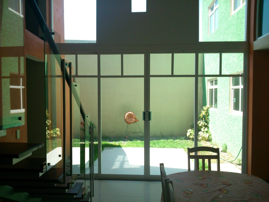 Vista hacia el jardín central