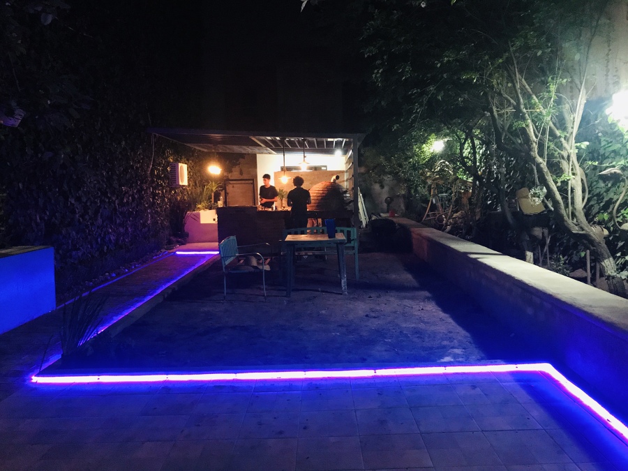 Vista nocturna, iluminación Tipo Led