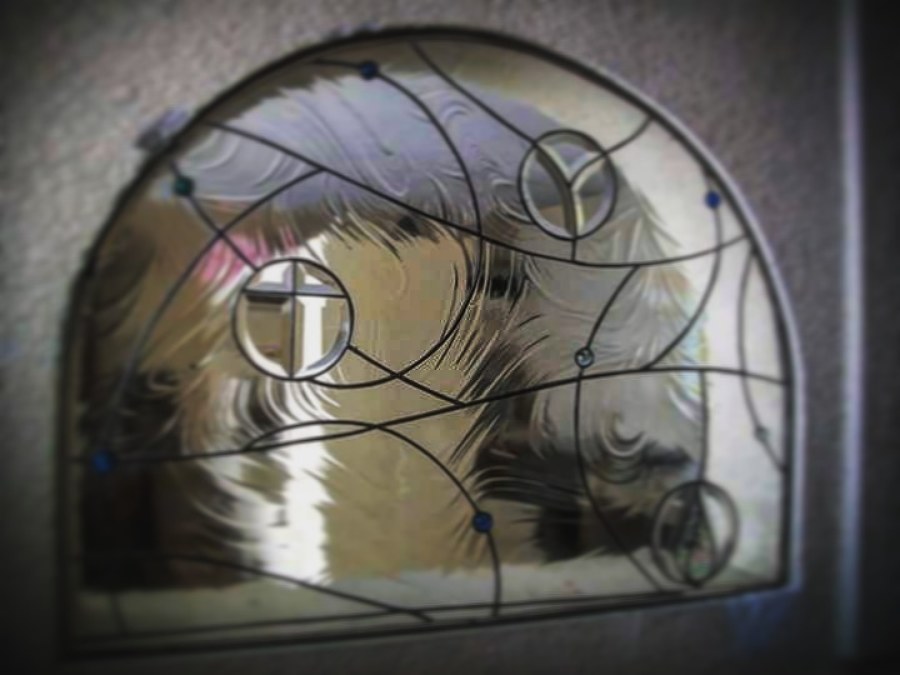 Vitral en cinta de cobre