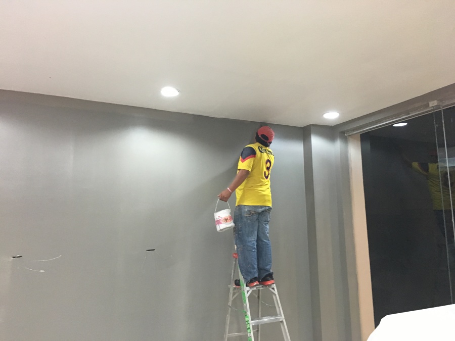 Yeso y pintura