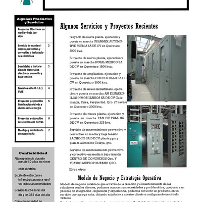 CONSTRUCCIONES Y PROYECTOS ELECTRICOS EN MEDIA Y BAJA TENSION