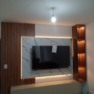 mueble tv e instalación de lambrin
