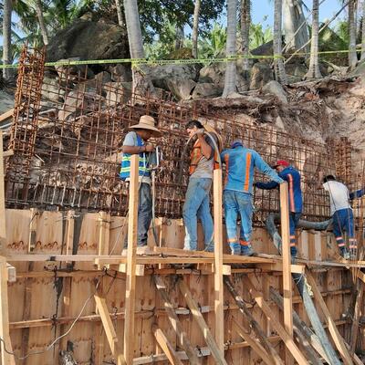 Cimentacion de casa residencial
