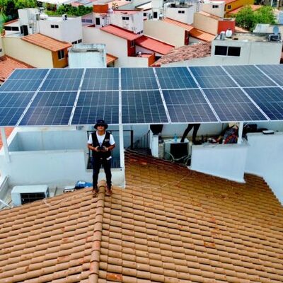 Proyecto residencial paneles solares