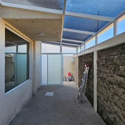 Remodelación patio trasero (Piso y Domo)