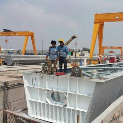 ESTRUCTURA METALICA PARA GRUA VIAJERA DE 10 TONELADAS