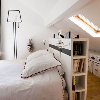 Cabecera de obra con librero