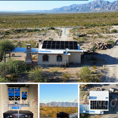 Instalación de Sistema fotovoltaico AISLADO CON BATERIAS
