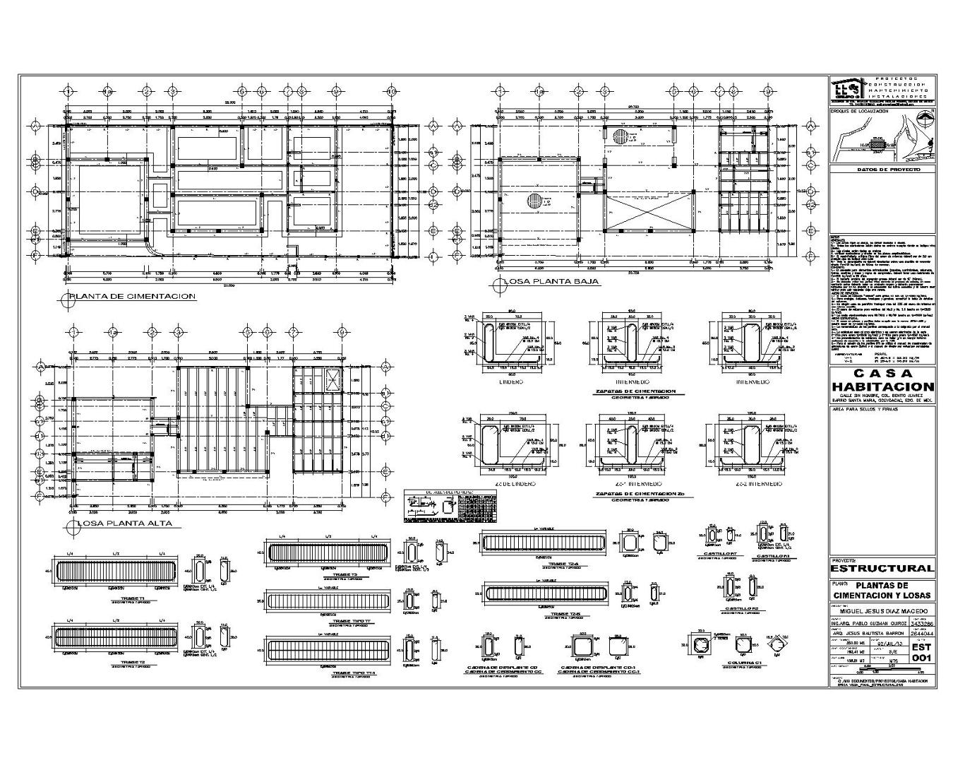 Proyecto de Casa habitacion