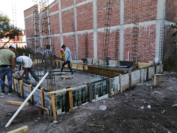 CIMBRADO DE CONTRATRABES EN CIMENTACION
