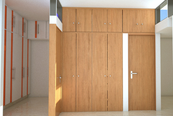 Closet en recámara invitados.