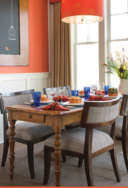 Foto: Comedor con Paredes Pintadas en Color Flame #277874 - Habitissimo Foto: Comedor con Paredes Pintadas en Color Flame #277874 - Habitissimo