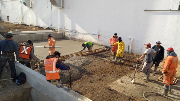 Colocación de concreto pulido