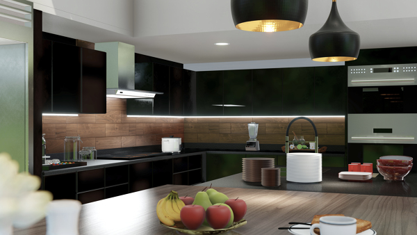 Cubierta de granito negro absoluto