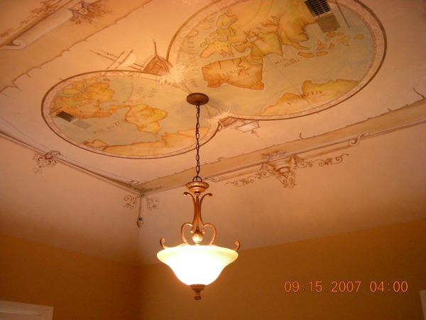 Foto: Detalle de Mural en Techo de Pintorex Restauraciones Y Pintura