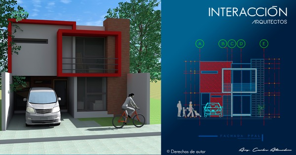Foto: Diseño Fachada Principal de Interacción Arquitectos #425306 ...