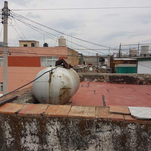 el antes de tanque de gas