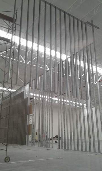 Foto: Estructura 1524 de Muro de Tablaroca de Instalación De Tablaroca