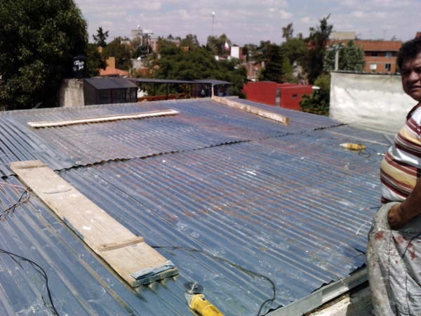 ESTRUCTURA METALICA PARA LOSA LIGERA VISTA SUPERIOR